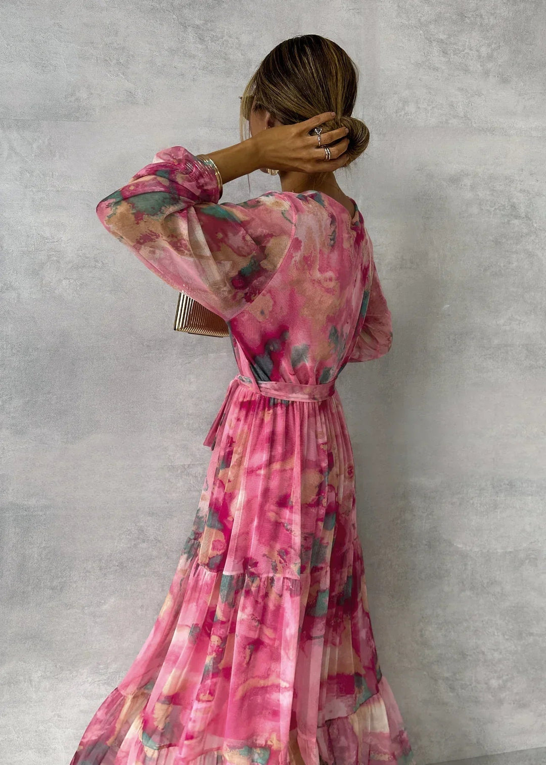 Sommer | Wickelkleid mit Blumenmuster