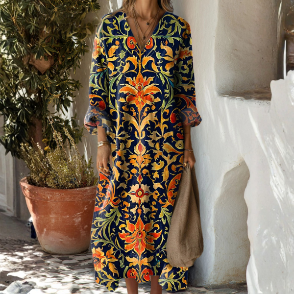 Nora | Bequemes Leinenkleid
