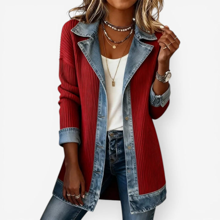 Hannah | Indigo Strickjacke