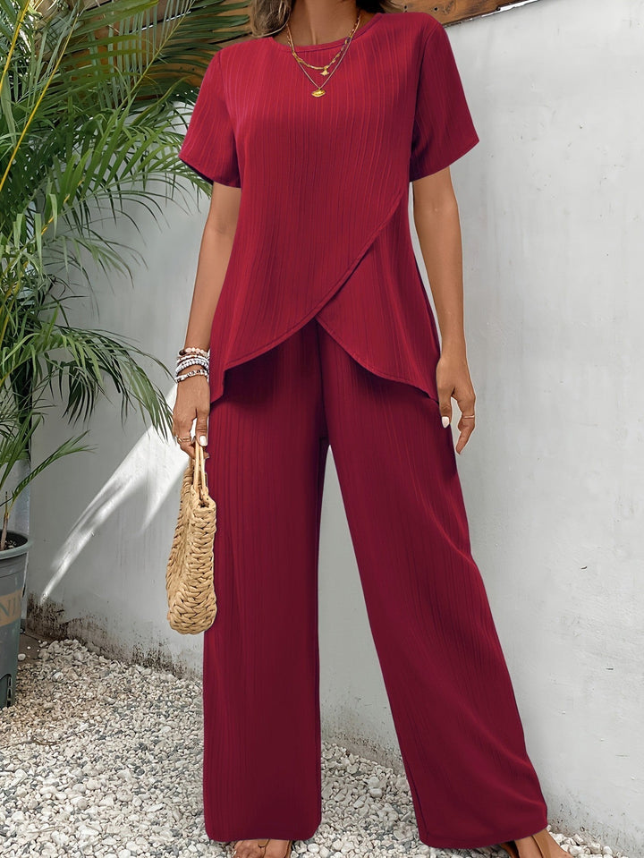 Lauren | Elegantes Zweiteiliges Set mit fliessendem Komfort