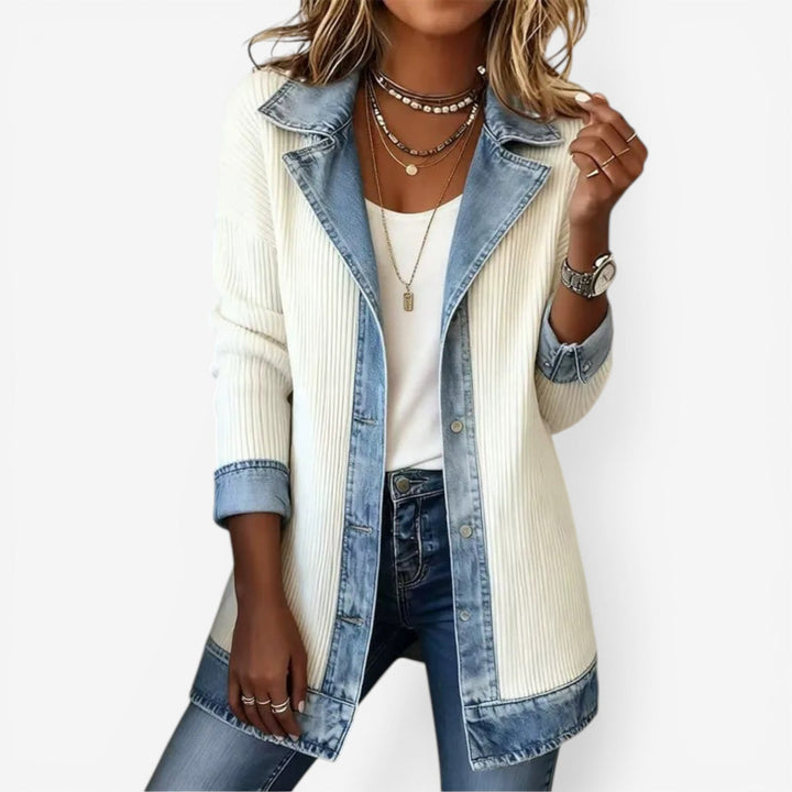 Hannah | Indigo Strickjacke