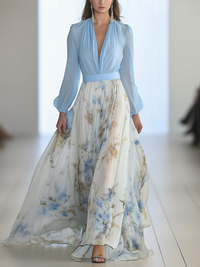 Audrey | Wunderschönes Maxikleid mit Blumenmuster