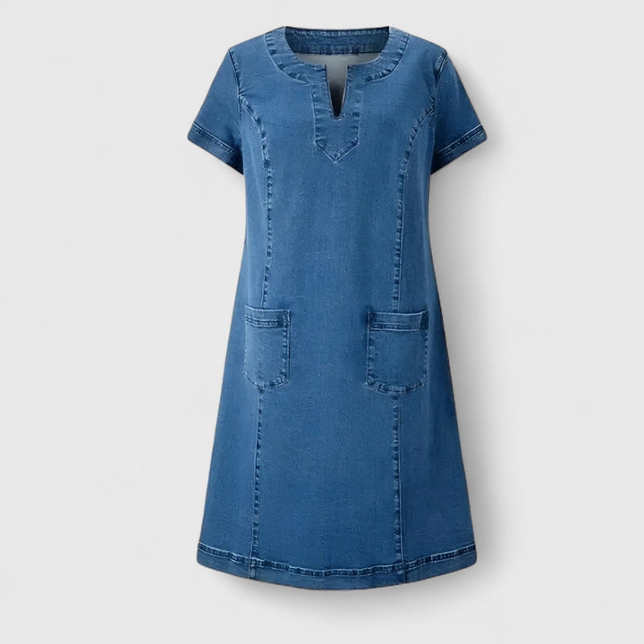 Clarice | Elegantes Denim-Kleid