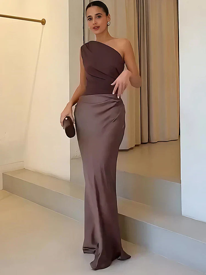 Ashley | Maxikleid mit einem Hauch von Satin