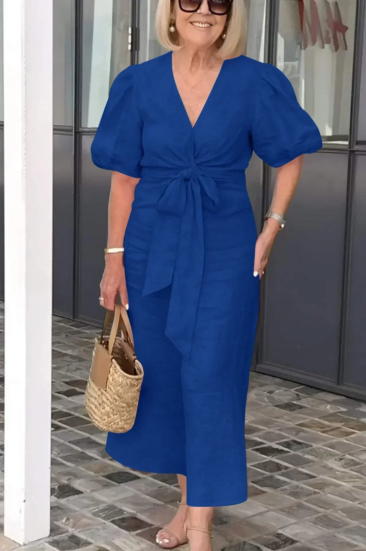 Natasha | Elegantes V-Ausschnitt-Kleid