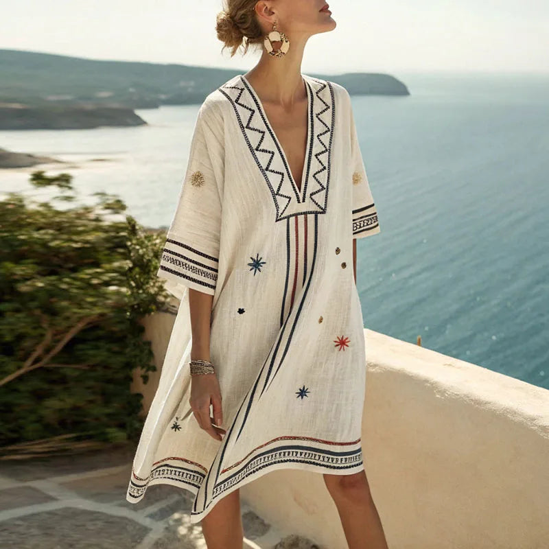 Naomi | Elegantes und Vielseitiges Strandkleid für Sommertage