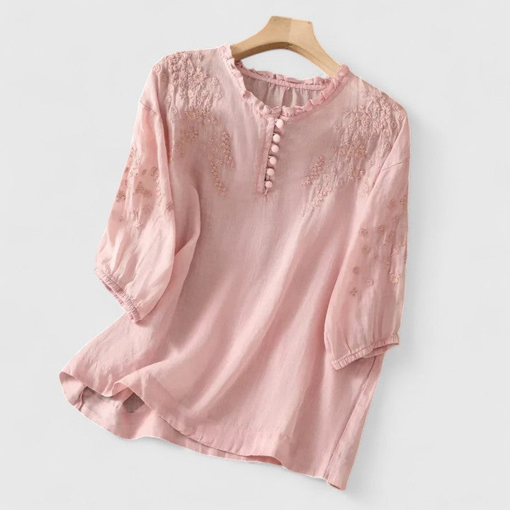 Kathleen | Elegante Bluse mit Knopfleiste