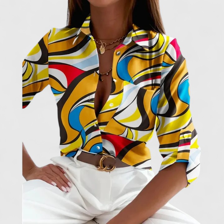 Carmen | Elegante Bluse mit langen Ärmeln