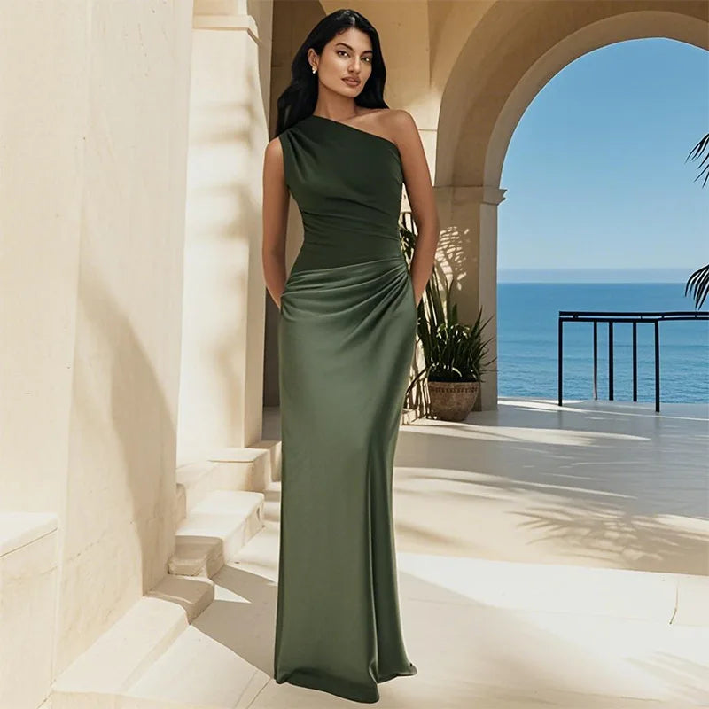 Ashley | Maxikleid mit einem Hauch von Satin
