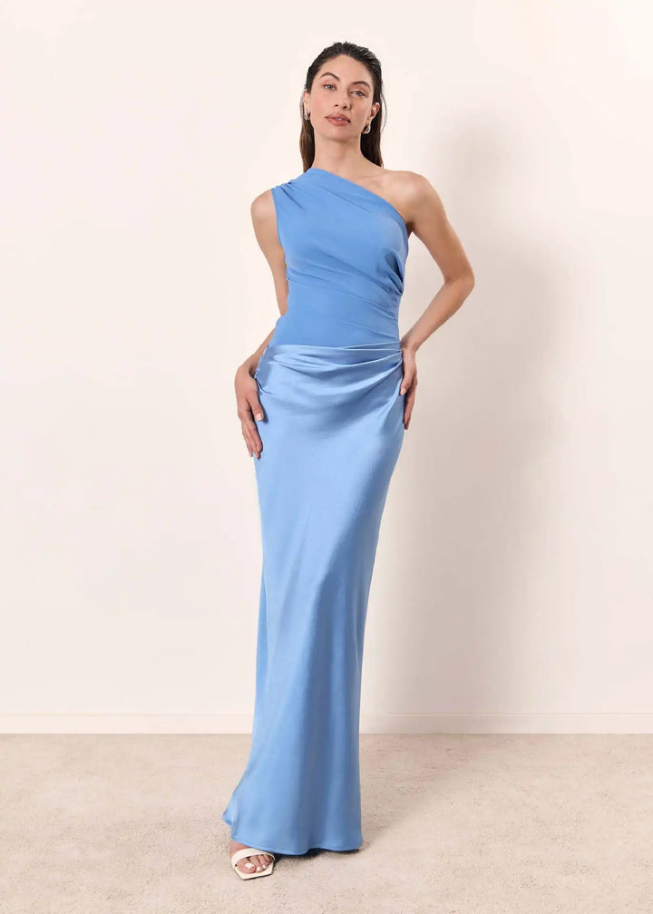 Ashley | Maxikleid mit einem Hauch von Satin