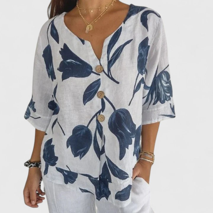 Karoline | Elegante Bluse mit floralem Druck