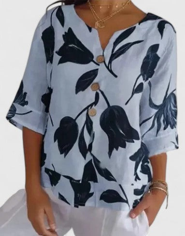 Karoline | Elegante Bluse mit floralem Druck