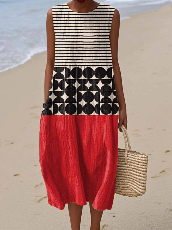 Juliana | Bedrucktes Midi-Kleid