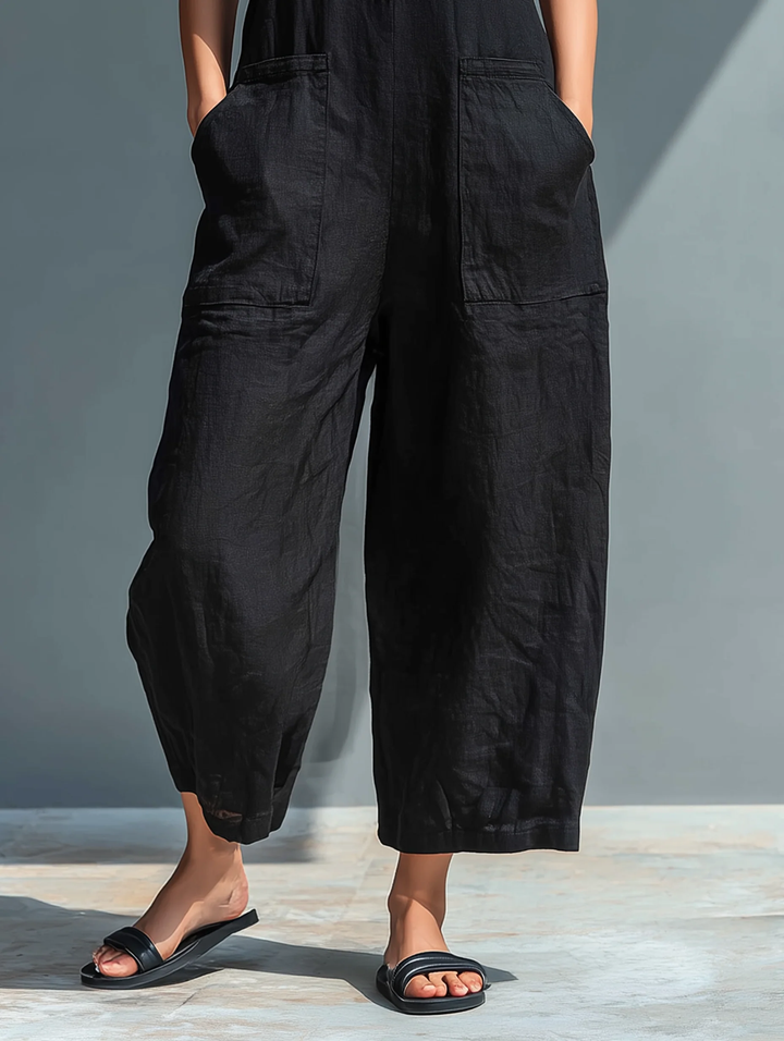 Lotte | Minimalistischer Ärmelloser Jumpsuit