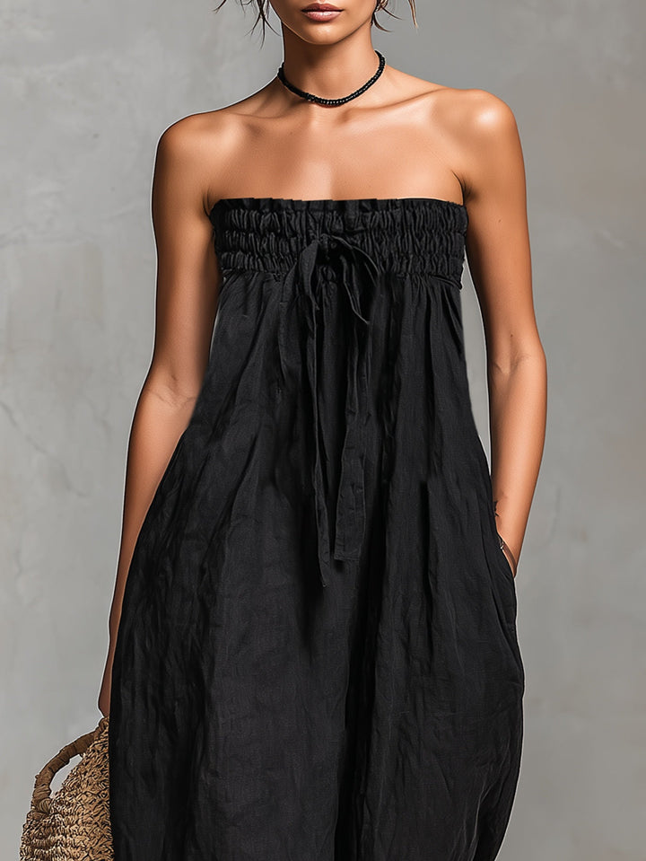 Nina | Eleganter Strapless-Jumpsuit