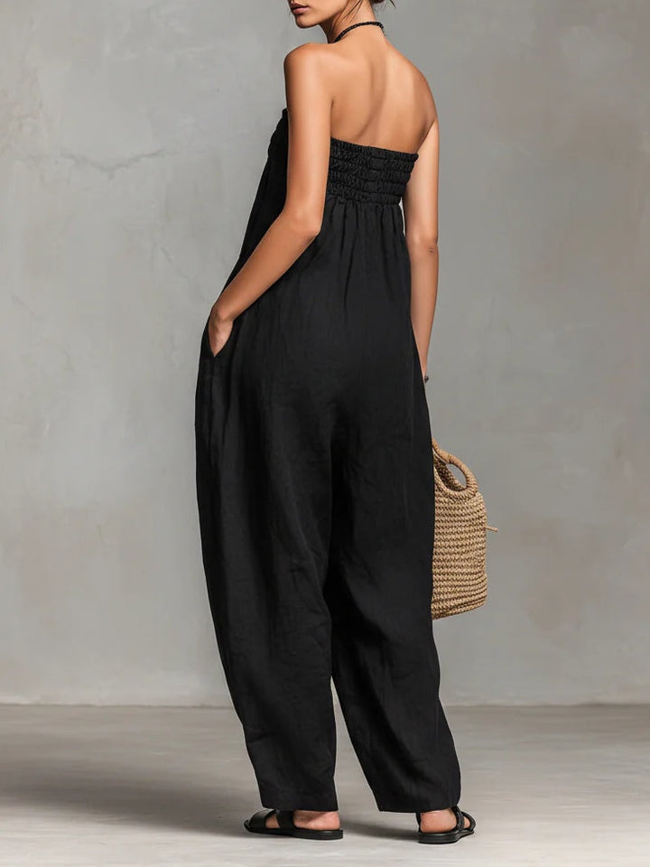 Nina | Eleganter Strapless-Jumpsuit