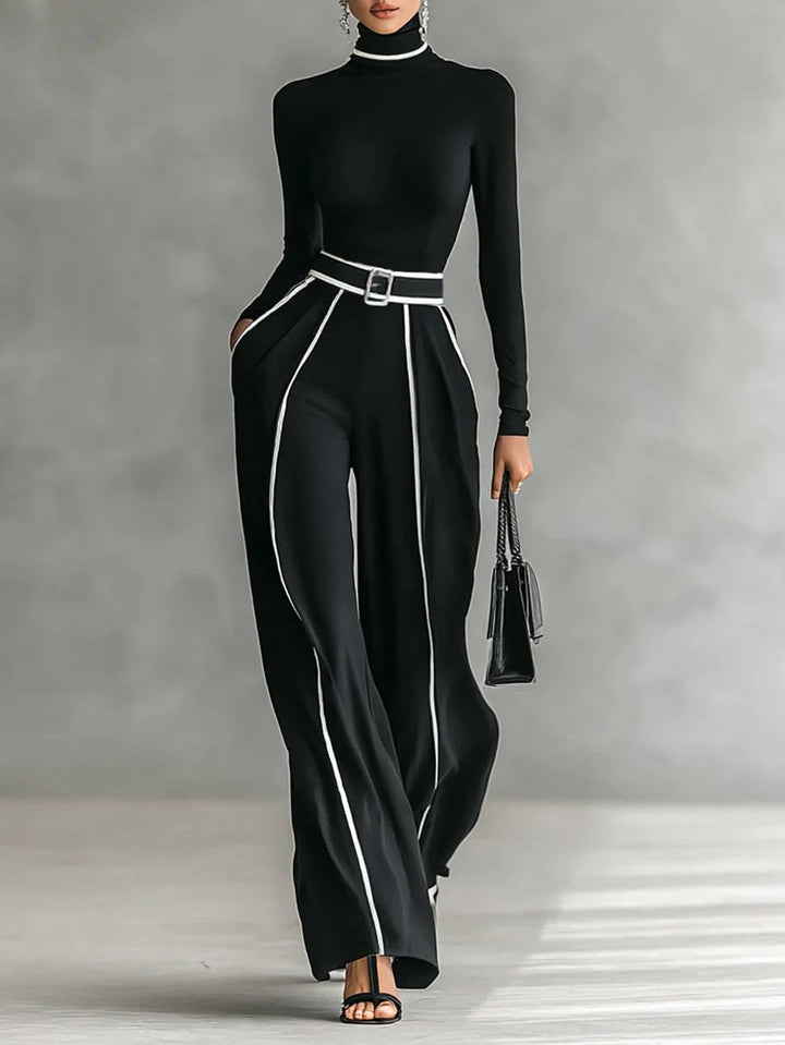 Vera | Elegantes Ensemble mit kontrastierenden Details