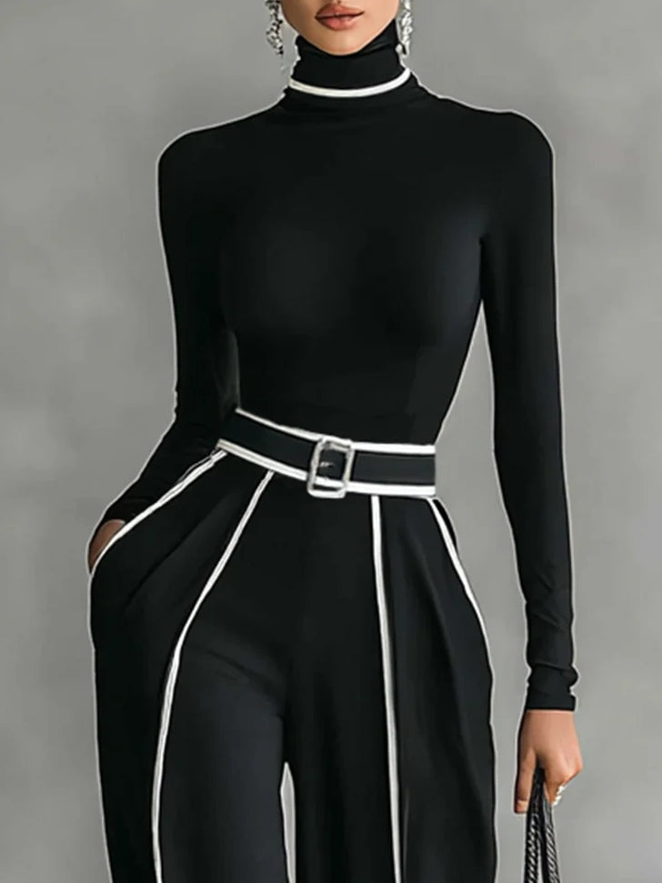 Vera | Elegantes Ensemble mit kontrastierenden Details