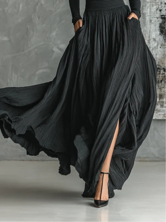Eva | Elegantes Ensemble mit plissiertem Rock
