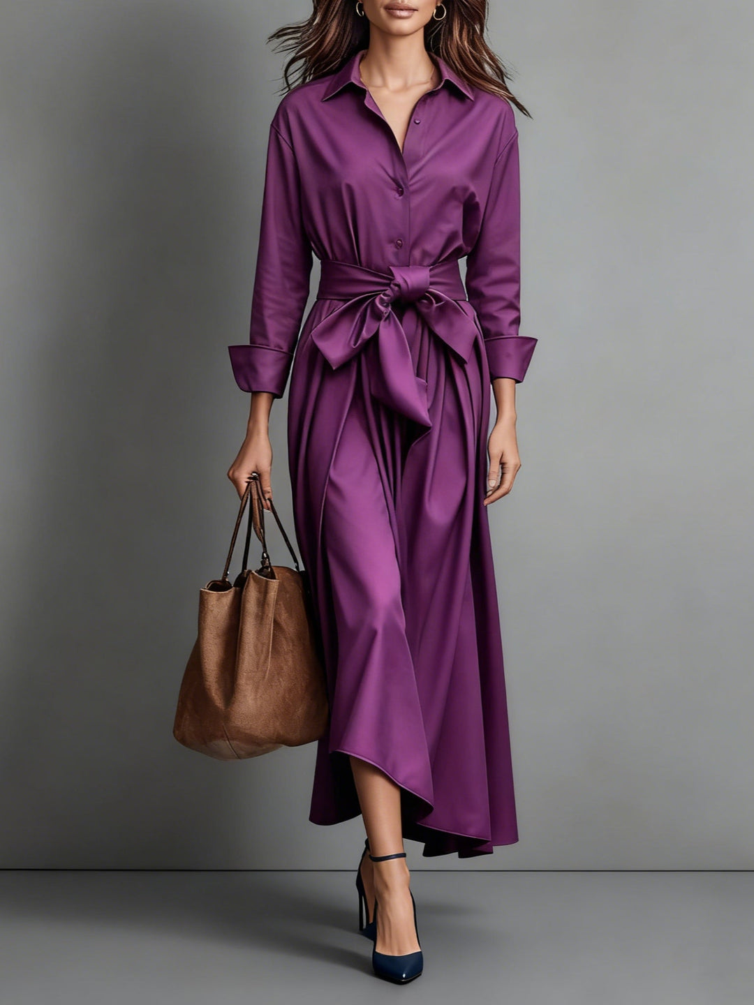 Marise | Elegantes Maxikleid mit Schleifendetail