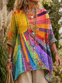 Amara Tunika | Fliessender Patchwork-Stil