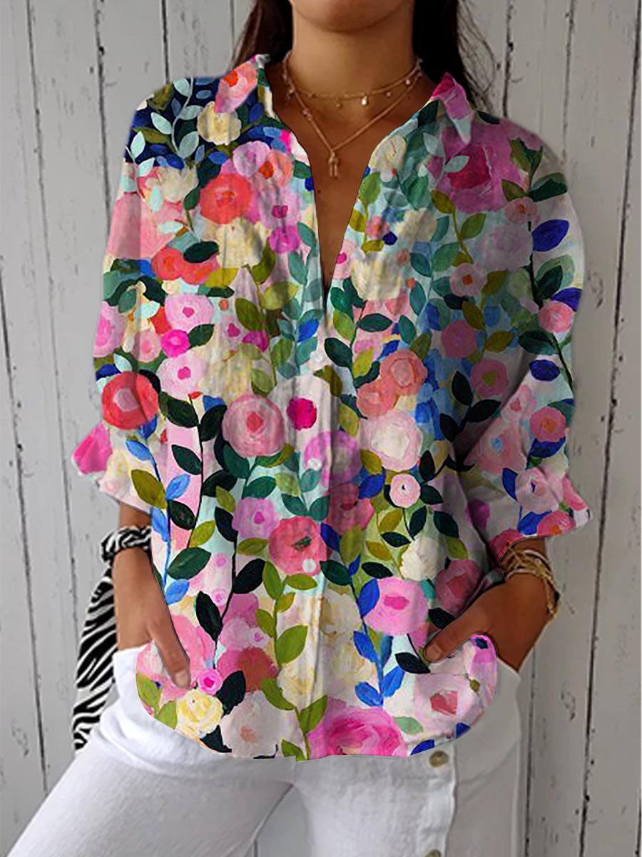 Anaiah | Bloom Canvas Bluse