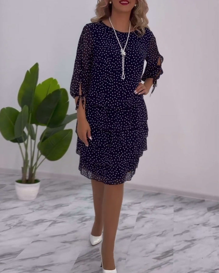 Tilly | Gepunktetes Schichtkleid