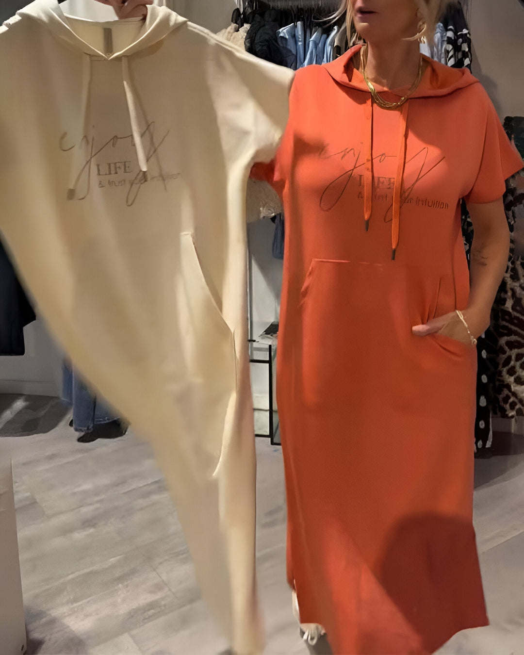 Bridget | Lässiges Hoodie-Kleid
