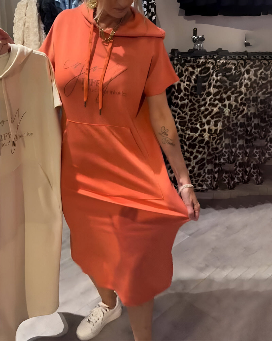 Bridget | Lässiges Hoodie-Kleid