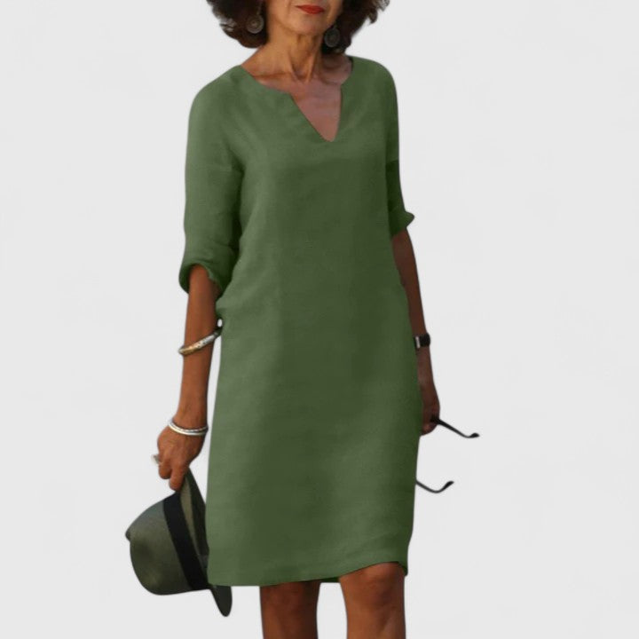 Alayah | Bequemes V-Ausschnittkleid