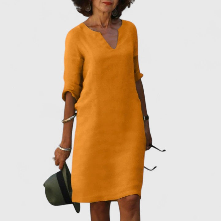 Alayah | Bequemes V-Ausschnittkleid