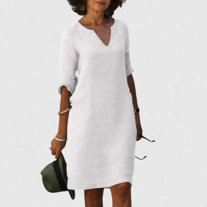 Alayah | Bequemes V-Ausschnittkleid