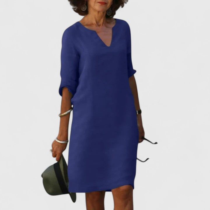 Alayah | Bequemes V-Ausschnittkleid
