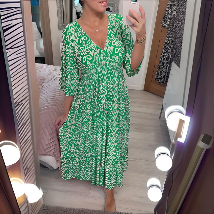 Lillia | Boho Bedrucktes Kleid