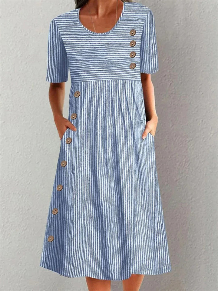Whitney | Gestreiftes Sommerkleid