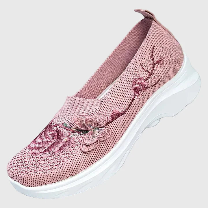 Leetha | Schmetterlingsgestickte Slipper