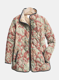 Naya | Vintage Floral Casual Steppjacke