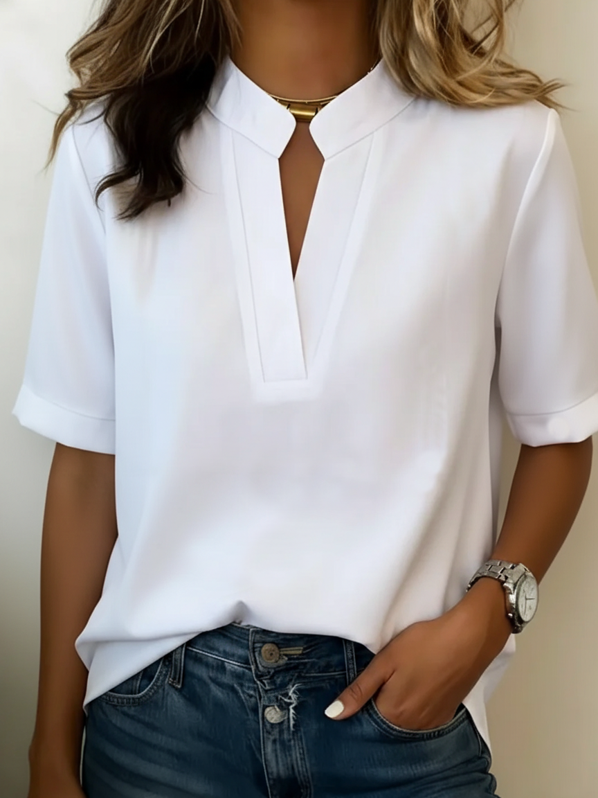 Loise | Elegante Bluse mit Raffiniertem Kragen