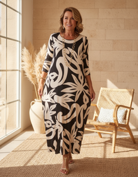 Ysabel | Abstraktes Muse-Kleid
