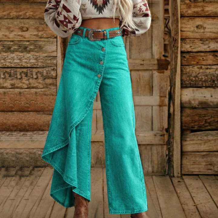 Amelia | Western Denim-Hose