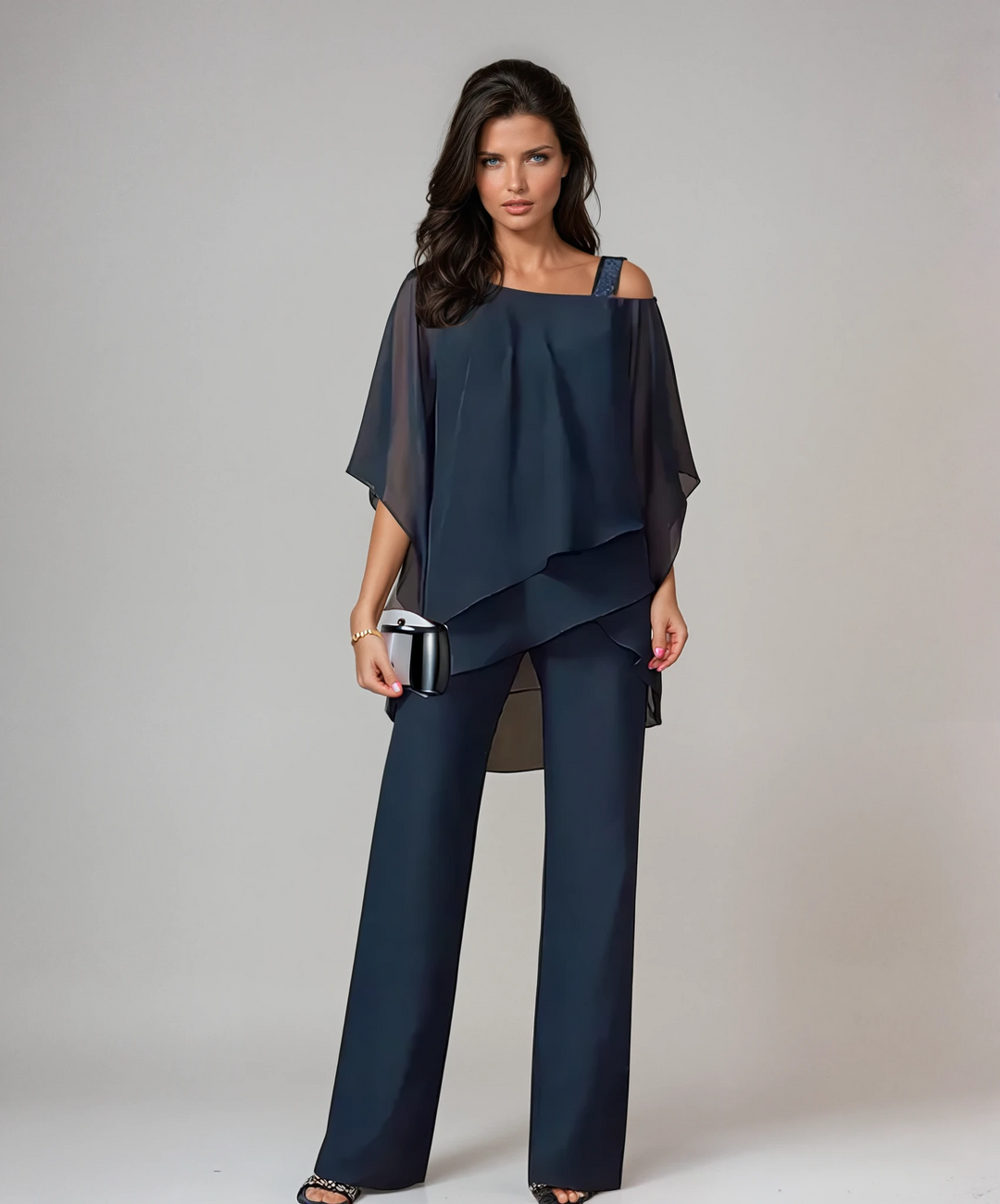 Anne | Elegantes Zweiteiliges Set mit fliessender Silhouette