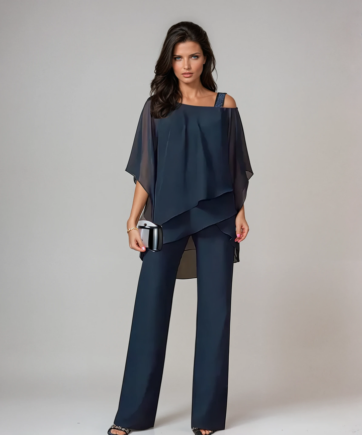 Anne | Elegantes Zweiteiliges Set mit fliessender Silhouette