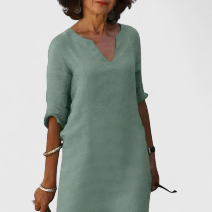 Alayah | Bequemes V-Ausschnittkleid