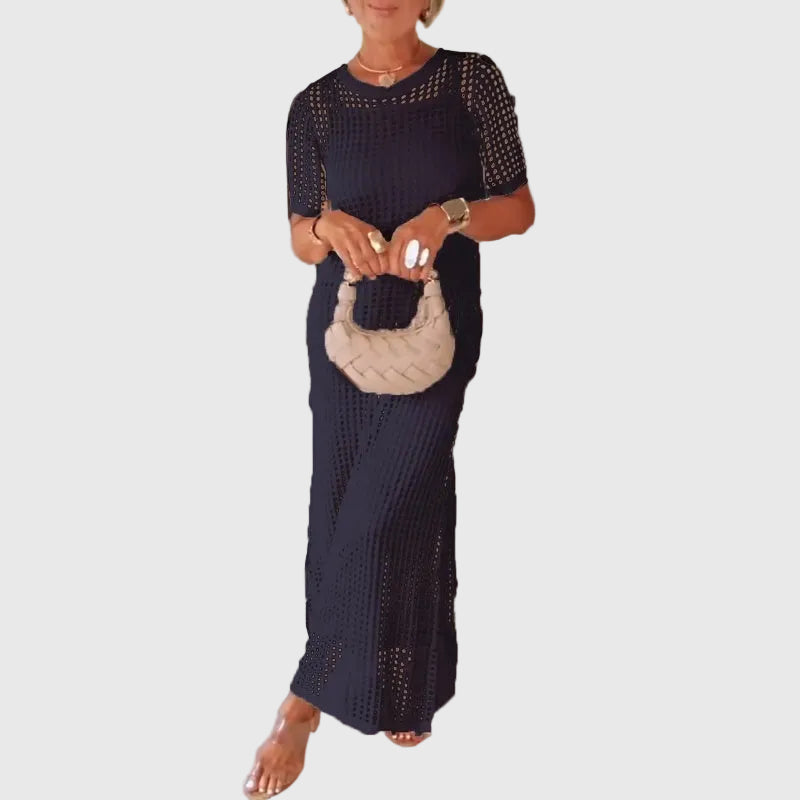 Adeline | Cut-Out Lange Maxi-Kleid + Gratis Innenkleid