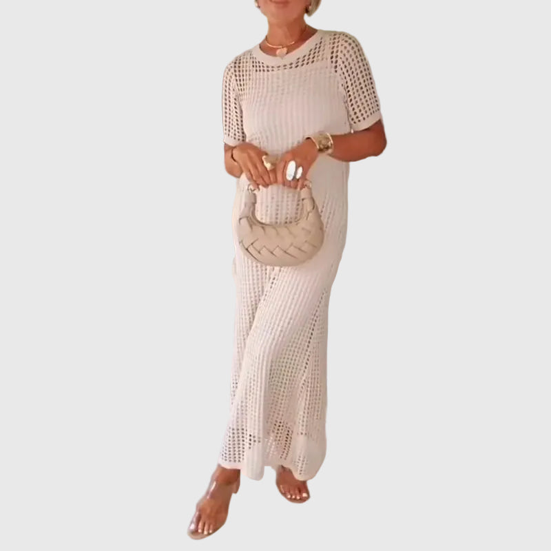 Adeline | Cut-Out Lange Maxi-Kleid + Gratis Innenkleid