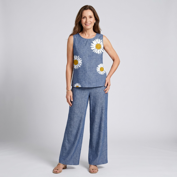 Kaitlyn | Daisy Flower Zwei-Teile Set