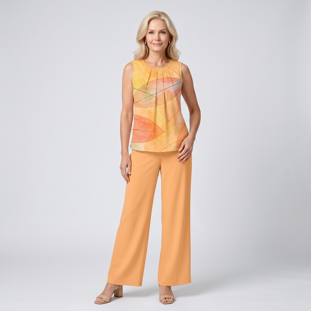 Amber | Blätterdruck Zweiteiliges Set